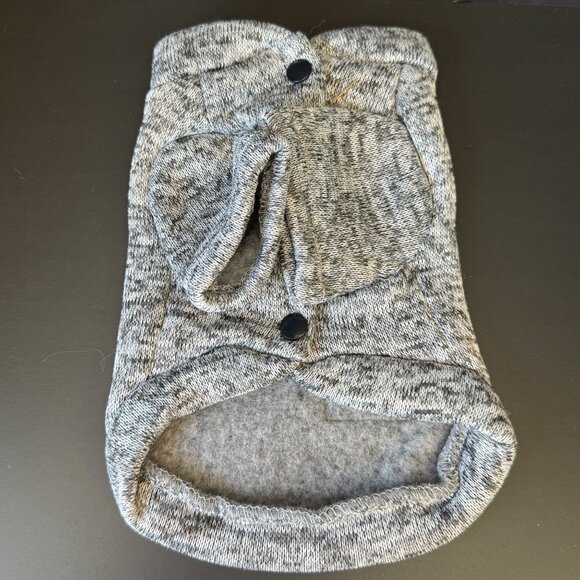 Dogbaby Gray Sweater With Fishbone Print For Dogs/Cats - Picture 7 of 9